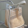 Miniatyrbild 5 av 5: Strandväska, Mesh, Beige