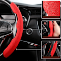 Miniatyrbild 3 av 6: Premium rattöverdrag i mocka av ko-läder för Audi A1 8X A3 8V A4 B8 Saloon Avant A5 A6 C7 A7 G8 A8 D4 S1 8X S3 S4 S5 S6 coffee color