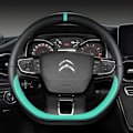 Miniatyrbild 2 av 6: D-formad rattöverdrag för Citroën C3 II III 2009 - 2019 2020 C3 Aircross 2017 2018 2019 2020 2021 Berlingo 3 C4 Picasso 2 RED
