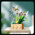Miniatyrbild 1 av 6: Byggstenblommor orkidéserie bonsai flicka bygg leksaksblommor vuxen blomsterarrangemang monteringsleksaker för gåvor Without box 1036PCS