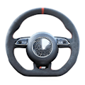 Miniatyrbild 1 av 6: Handsydda svarta mockarattöverdrag för Audi S1 8X S3 8V Sportback S4 B8 Avant S6 C7 S5 8T S7 G8 RS Q3 8U SQ5 8R style 3