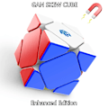 Miniatyrbild 1 av 3: Magnetisk Kub Skew Kub Kuber 3X3X3 Magisk Kub Professionell Tävlings Speed Cube Pussel Kub Skew Uv Edition Enhanced Edition