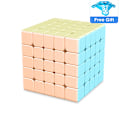 Miniatyrbild 1 av 6: Macaron 2X2 3X3 4X4 5X5 Professionell Speed Rosa Kub Pyraminx 2X2X2 3X3X3 4X4X4 5X5X5 Stickerless Puzzle Magic Cube Macaron  5x5