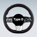 Miniatyrbild 1 av 6: Motocovers bil anti-halk läder rattöverdrag universell bil ratt skyddande överdrag mode stil 38cm rosa Type D black