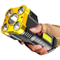 Miniatyrbild 1 av 4: 5-Core Uppladdningsbar Super Stark LED Ficklampa 5-Core LED Ficklampa För Camping A326