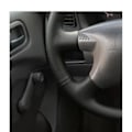 Miniatyrbild 3 av 6: Handsytt DIY svart mikrofiberläder rattöverdrag för Nissan Sentra 2000 2001 2002 2003 2004 2005 2006 delar