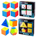 Miniatyrbild 2 av 6: [Picube] 2X2 3X3 4X4 5X5 Presentask Kub 2X2X2 3X3X3 4X4X4 5X5X5 Magisk Kub Presentask Speed Bundle Pussel Kub MoYu Alien Set