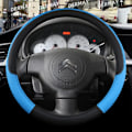 Miniatyrbild 1 av 6: Rattstyrningsöverdrag i PU-läder för Citroen Berlingo E-Berlingo Berlingo XL, 9 färger, halkfritt, biltillbehör O shape Blue