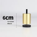 Miniatyrbild 4 av 4: Set med 4 justerbara möbelben i aluminiumlegering, soffbensersättning för soffa, säng, guld 6 cm