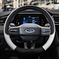 Miniatyrbild 2 av 6: För Ford Mondeo MK5 V 2022 2023 Dermay Bilrattstyrningshölje 9 Färger PU Läder Halkskyddande Biltillbehör Snabb D shape Red