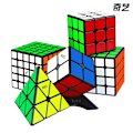 Miniatyrbild 2 av 6: [Picube] Magic Cube Set 2X2 3X3 4X4 5X5 Pyramid Skewb Megaminx Maple Leaf Mastermorphix Speed Cubo Magico För Barn 3x3 neon