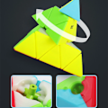 Miniatyrbild 6 av 6: Qiming S2 Pyraminx 3X3X3 Magnetisk Magisk Kub Speed Cube Pyramid Professionellt Pussel Fidget Leksaker Barnpresenter S2