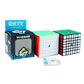 Miniatyrbild 6 av 6: Mfjs 7 7X7 Magic Speed Cube Stickerless Professionell Fidget Leksak 6 6X6 Cubo Magico Pussel Meilong 6 Black