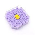 Miniatyrbild 1 av 6: 3D Mini Speed Cube Labyrint Magisk Kub Lära Pedagogisk Leksak Pusselspel Labyrint Rullande Boll Hjärna Lära Balans A-323-purple