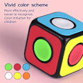 Miniatyrbild 6 av 6: O2 Cube Spinner Magisk Hastighetskub Klisterfri Professionell Fidget Leksak Mofangge O2 Cubo Magico Pussel Spinner Version