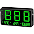 Miniatyrbild 1 av 4: Universal Bil Head Up Display Hud, GPS Bil Head Up Display, Digital Hastighetsmätare Mph, Överhastighetslarm