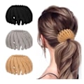 Miniatyrbild 1 av 4: Pieces Fågelbo Hårklämmor, Infällbara Sammet Fågelbo Klämmor Hästsvanshållare Barrettes