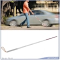 Miniatyrbild 2 av 4: Teleskopisk blindkäpp - V Geby - Reflex - Lättviktig - Robust - 1,28 M