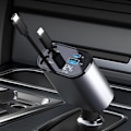 Miniatyrbild 2 av 4: Billaddare - Ospecificerad - 120W - 2 USB-portar - Infällbar kabel - Snabbladdning