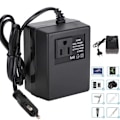 Miniatyrbild 1 av 4: 300W Spänningsomvandlare Transformator AC 220V Till 110V EU-kontaktadapter