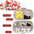 Miniatyrbild 2 av 5: Rese Pillerask, 2-pack, 8 Fack Bärbar Pillerask