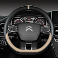 Miniatyrbild 3 av 6: D-formad rattöverdrag för Citroën C3 II III 2009 - 2019 2020 C3 Aircross 2017 2018 2019 2020 2021 Berlingo 3 C4 Picasso 2 RED