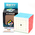 Miniatyrbild 3 av 6: Mfjs 7 7X7 Magic Speed Cube Stickerless Professionell Fidget Leksak 6 6X6 Cubo Magico Pussel Meilong 6 Black