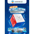 Miniatyrbild 4 av 6: [Picube] Monster Go Edu 3X3 V2 M Magnetisk Magisk Speed Cube Stickerless Professionella Leksaker Edu V2M Cubo Magico Pussel Monster Go EDU 3X3