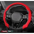 Miniatyrbild 4 av 6: Halksäker rattöverdrag i mocka för Audi Q2 Q3 Q5 Q7 TT S3 S4 S5 S7 R8 RS3 RS A1 A3 A4 A5 A6 A7 B7 B9 biltillbehör D ABS