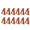Miniatyrbild 2 av 4: Blomkrukfötter - Brun - Triangulär - Pp - 12 Stycken Brown