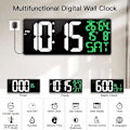 Miniatyrbild 5 av 6: 16\" LED Digital Väggklocka Stor Display Med Fjärrkontroll Stor Skärm Timer Nedräkningstimer Black