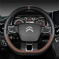 Miniatyrbild 4 av 6: D-formad rattöverdrag för Citroën C3 II III 2009 - 2019 2020 C3 Aircross 2017 2018 2019 2020 2021 Berlingo 3 C4 Picasso 2 RED