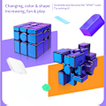 Miniatyrbild 6 av 6: Mirror M Uv Cube 3X3 Magnetisk Magisk Speed Cube Professionell Gjuten Belagd 3X3 Mirror Cube Fidget Leksaker Cubo Magico Pussel mirror M UV