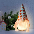 Miniatyrbild 2 av 3: Ansiktslös kvinnlig dockfigur i form av ett kärlekshjärta Ornament Rudolph Dvärg Kärleksgoblin