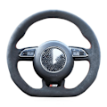 Miniatyrbild 4 av 6: Handsydda svarta mockarattöverdrag för Audi S1 8X S3 8V Sportback S4 B8 Avant S6 C7 S5 8T S7 G8 RS Q3 8U SQ5 8R style 3