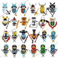 Miniatyrbild 3 av 6: Ninja Masters of Spinjitzu Jay Cole Kai Zane Lloyd Mini Dockfigur Byggstenar Leksaker för Barn Present 24pcs set(.103)