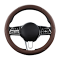 Miniatyrbild 5 av 6: Motocovers bil anti-halk läder rattöverdrag universell bil ratt skyddande överdrag mode stil 38cm rosa Type D peach