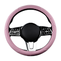 Miniatyrbild 2 av 6: Motocovers bil anti-halk läder rattöverdrag universell bil ratt skyddande överdrag mode stil 38cm rosa Type D red