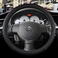 Miniatyrbild 4 av 6: Rattstyrningsöverdrag i PU-läder för Citroen Berlingo E-Berlingo Berlingo XL, 9 färger, halkfritt, biltillbehör D shape Black