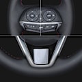 Miniatyrbild 3 av 6: Svart konstläder handsydd rattöverdrag för Mazda 3 Axela Mazda 6 Atenza Mazda 2 CX-3 CX3 CX-5 CX5 Scion