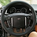 Miniatyrbild 1 av 6: Skräddarsydd mikrofiberläder rattöverdrag för Land Rover Discovery 3 4 Lander 2 Range Rover Sport Edition