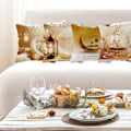 Miniatyrbild 3 av 4: Kuddöverdrag - Eid Mubarak - 4 st - 45x45 cm - Polyester - Modern Inredning Bright colors