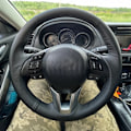 Miniatyrbild 1 av 6: DIY-styrd ratt-fläta i läder för Mazda CX-3 CX3 CX-5 Mazda 2 3 6 Axela CX5 Scion biltillbehör