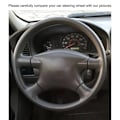 Miniatyrbild 4 av 6: Handsytt DIY svart mikrofiberläder rattöverdrag för Nissan Sentra 2000 2001 2002 2003 2004 2005 2006 delar
