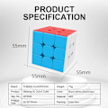 Miniatyrbild 4 av 6: 3C 3X3 Magic Speed Cube 3 Professionell 2X2 Barnpussel Thecubicle 3 C Kolfiber 2X2  Macaron