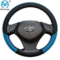 Miniatyrbild 1 av 6: 100% Dermay-märkes läder sportbil rattöverdrag för Toyota CHR C-HR biltillbehör Blue