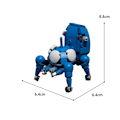 Miniatyrbild 4 av 6: Moc tecknad Tachikoma byggmodell för Ghost in the Shell intelligent fordon mehca robot tegelstenar kit DIY leksaker barn presenter 119PCS
