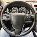 Miniatyrbild 2 av 6: Halksäker svart läderflätad rattöverdrag för Mazda 3 Axela 2008-2013 CX-7 CX7 2010-2016 Mazda 5 biltillbehör