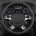 Miniatyrbild 3 av 6: Mjuk svart konstläder rattöverdrag för Ford Transit Connect Tourneo Custom Grand Tourneo Connect 2014-2020