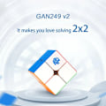 Miniatyrbild 2 av 6: 249 V2 Magic Speed Cube Stickerless 249 V 2 Professionella Fidget Leksaker 249 V 2 Cubo Magico Pussel 2X2 Kub 249 V2